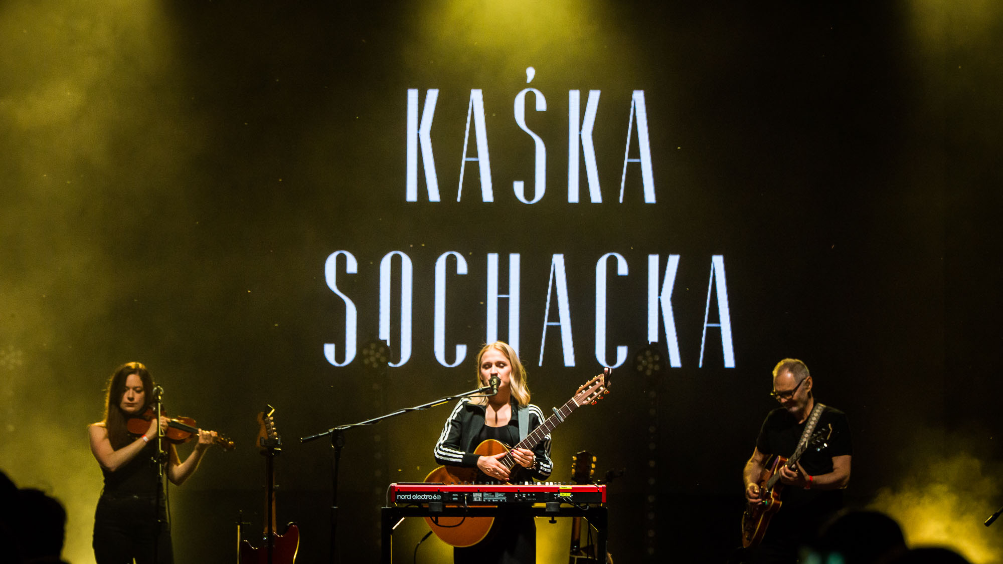 Koncert Kaśki Sochackiej w Parku Zamkowym w Pszcz
